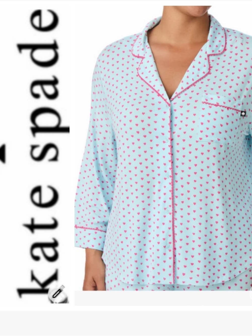 kate spade heart pajamas